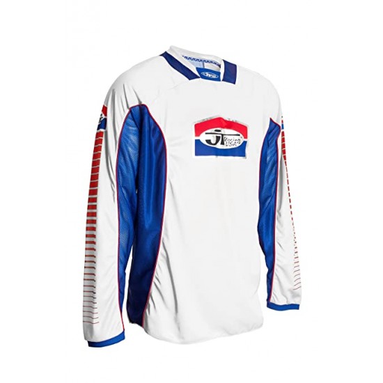 JERSEY JT RACING PRO-TOUR BLANCO/AZUL JERSEY JT RACING PRO-TOUR BLANCO/AZUL