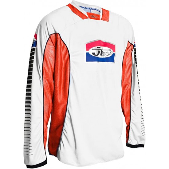 JERSEY JT RACING PRO-TOUR BLANCO/NARANJA JERSEY JT RACING PRO-TOUR BLANCO/NARANJA