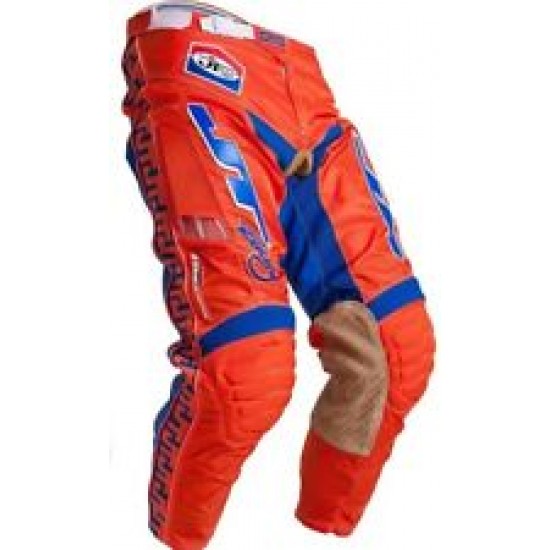 PANTALON JT RACING CLASSIC VENTED NARANJA/AZUL