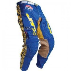 PANTALON JT RACING CLASSIC VENTED AZUL/AMARILLO