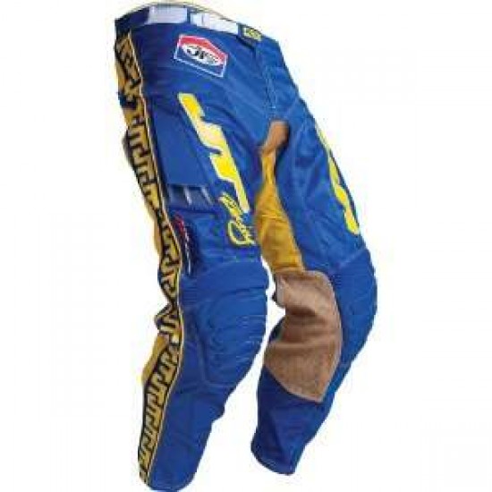 PANTALON JT RACING CLASSIC VENTED AZUL/AMARILLO PANTALON JT RACING CLASSIC VENTED AZUL/AMARILLO